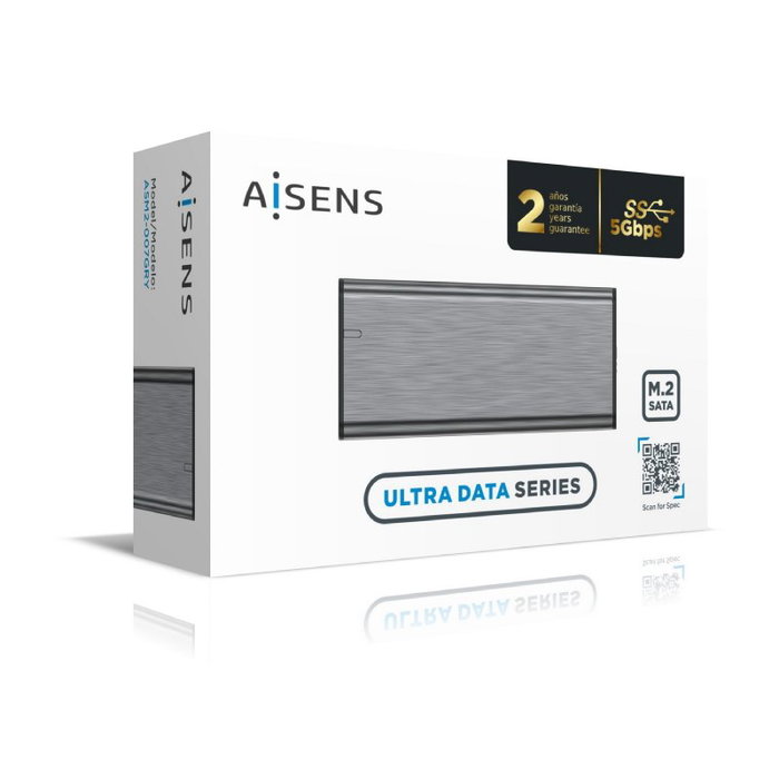 Aisens Caja Externa M.2 SATA ASM2-007GRY Gris